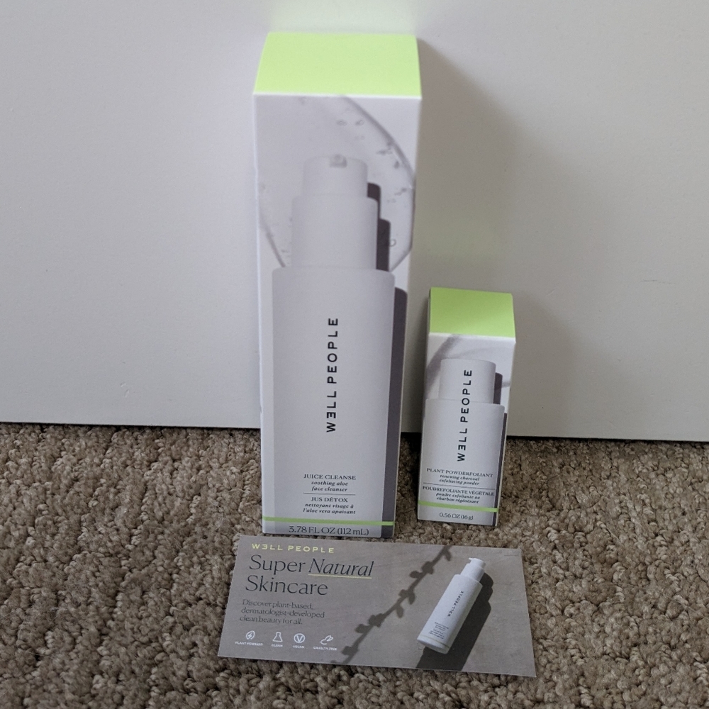 Well People Juice Cleanse Soothing Aloe Face Cleanser Plant Powderfuliant